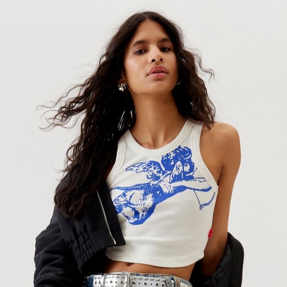 WORSHIP SUPPLIES Cherub Curve Tank Top
